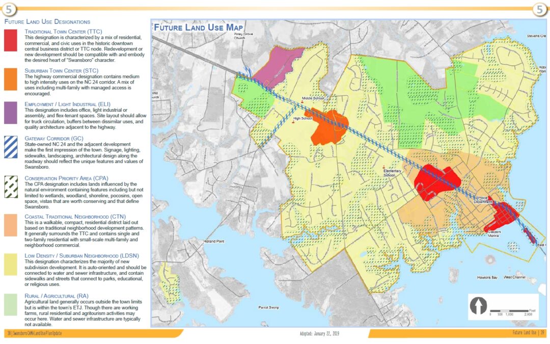 Swansboro Future Land Use Map